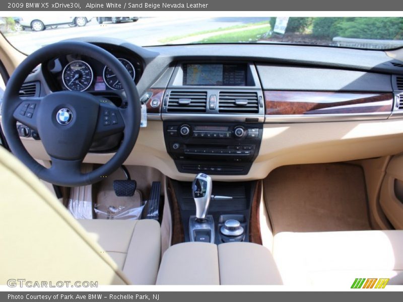 Alpine White / Sand Beige Nevada Leather 2009 BMW X5 xDrive30i
