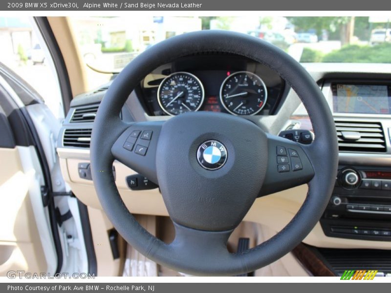 Alpine White / Sand Beige Nevada Leather 2009 BMW X5 xDrive30i