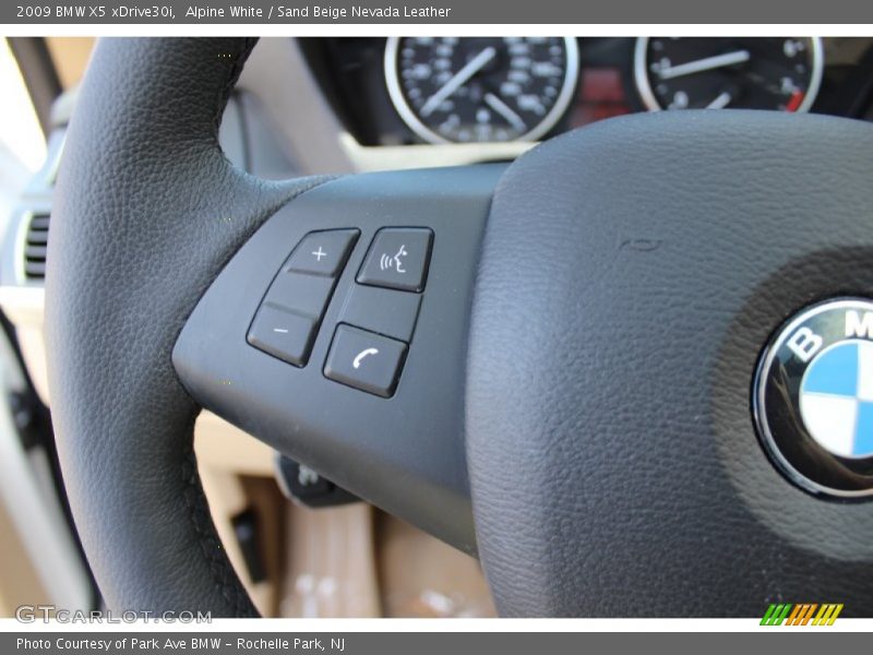 Alpine White / Sand Beige Nevada Leather 2009 BMW X5 xDrive30i