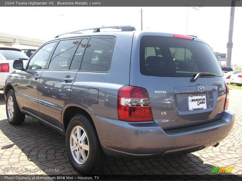 Bluestone Metallic / Ivory 2004 Toyota Highlander V6
