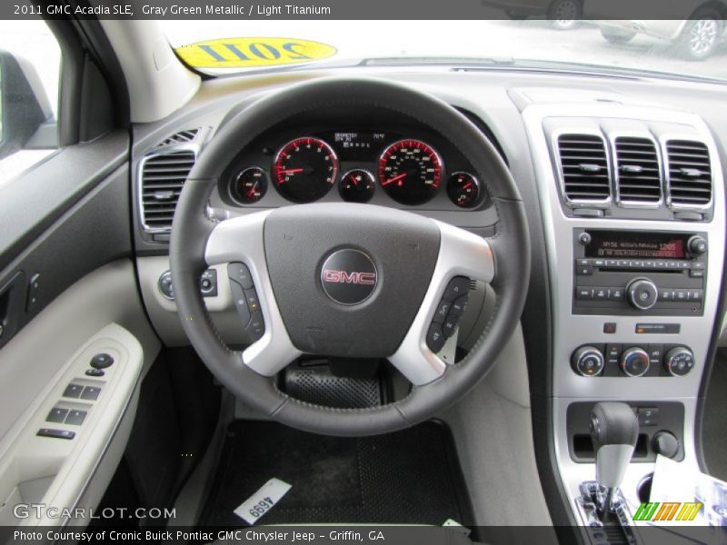 Gray Green Metallic / Light Titanium 2011 GMC Acadia SLE