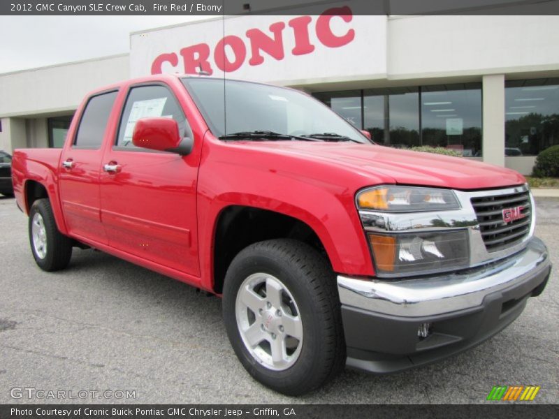 Fire Red / Ebony 2012 GMC Canyon SLE Crew Cab