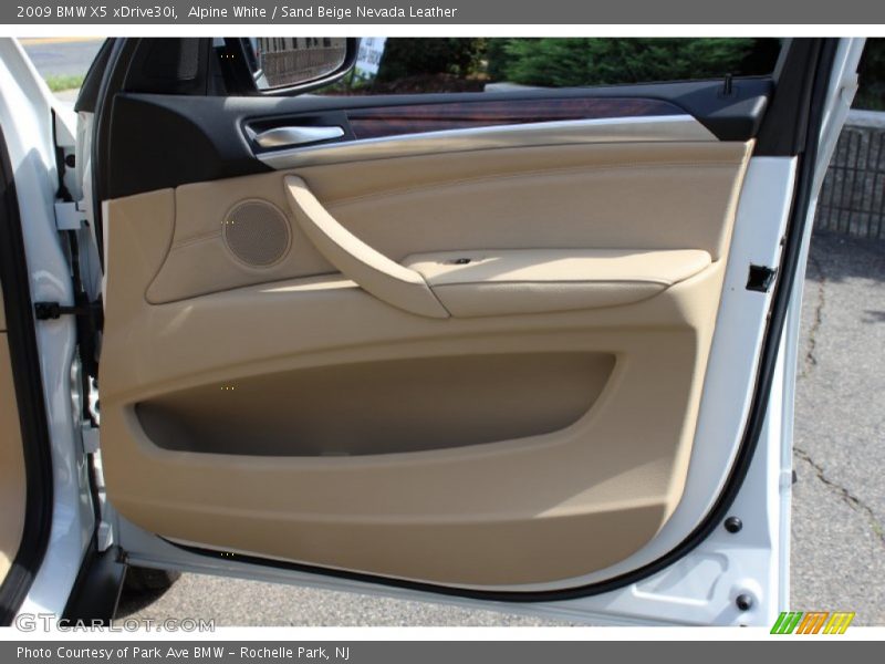 Alpine White / Sand Beige Nevada Leather 2009 BMW X5 xDrive30i