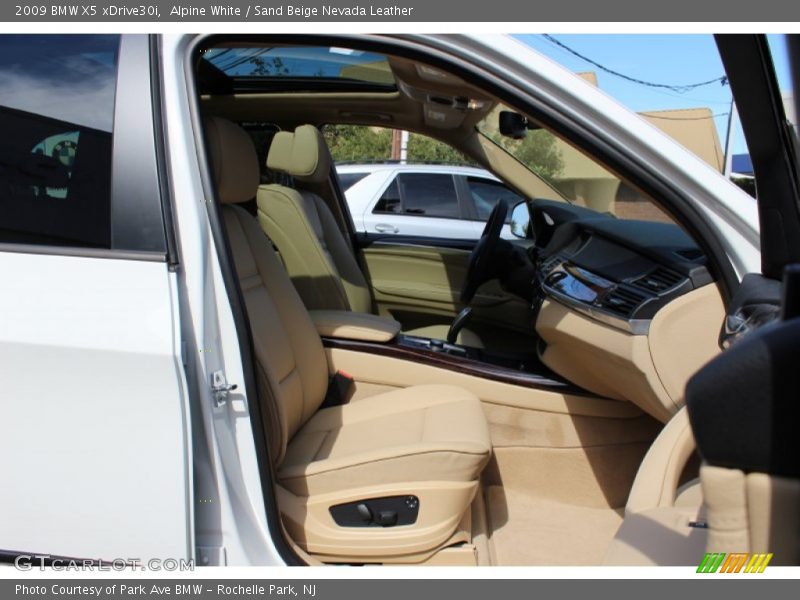 Alpine White / Sand Beige Nevada Leather 2009 BMW X5 xDrive30i