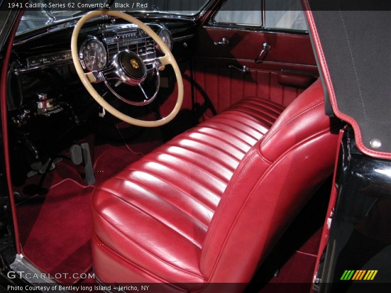 Black / Red 1941 Cadillac Series 62 Convertible