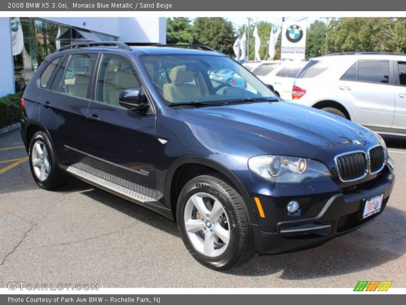 Monaco Blue Metallic / Sand Beige 2008 BMW X5 3.0si