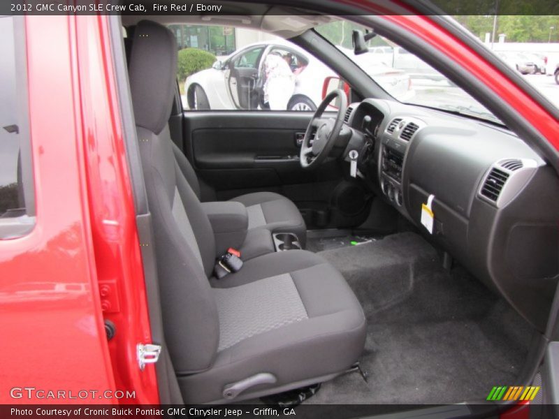  2012 Canyon SLE Crew Cab Ebony Interior