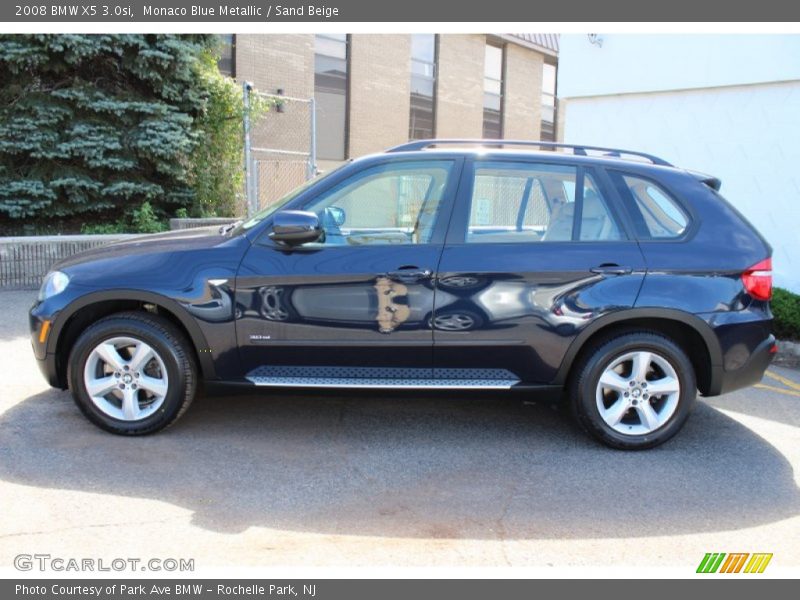 Monaco Blue Metallic / Sand Beige 2008 BMW X5 3.0si