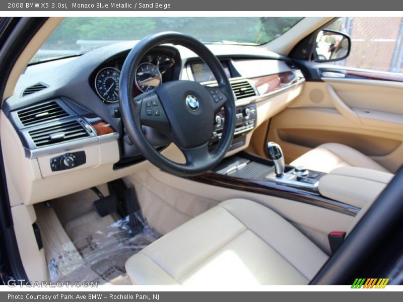 Monaco Blue Metallic / Sand Beige 2008 BMW X5 3.0si