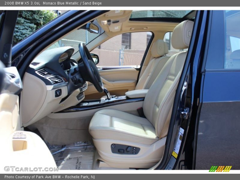 Monaco Blue Metallic / Sand Beige 2008 BMW X5 3.0si