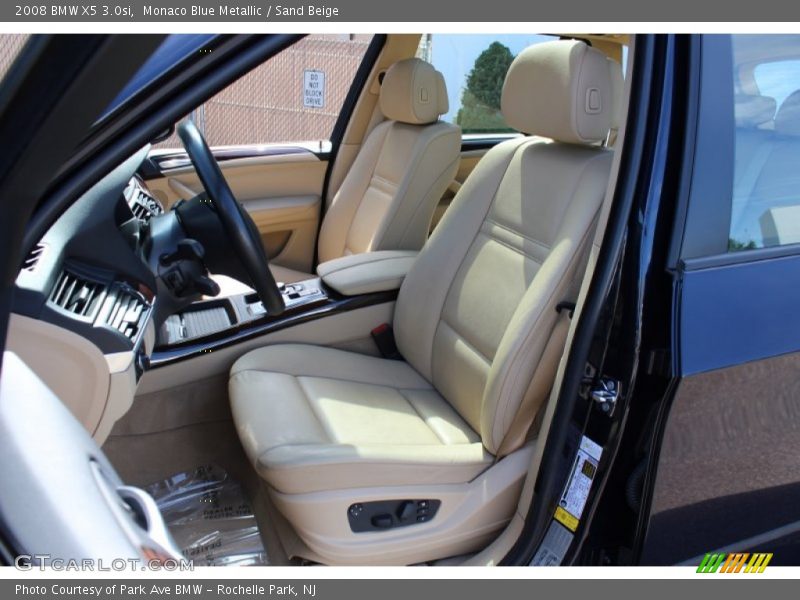 Monaco Blue Metallic / Sand Beige 2008 BMW X5 3.0si