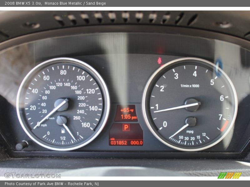 Monaco Blue Metallic / Sand Beige 2008 BMW X5 3.0si