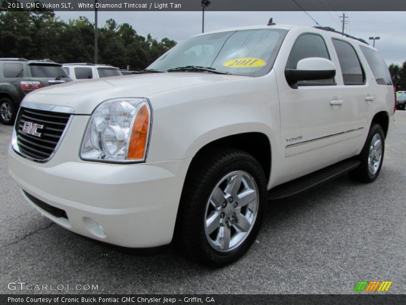 White Diamond Tintcoat / Light Tan 2011 GMC Yukon SLT