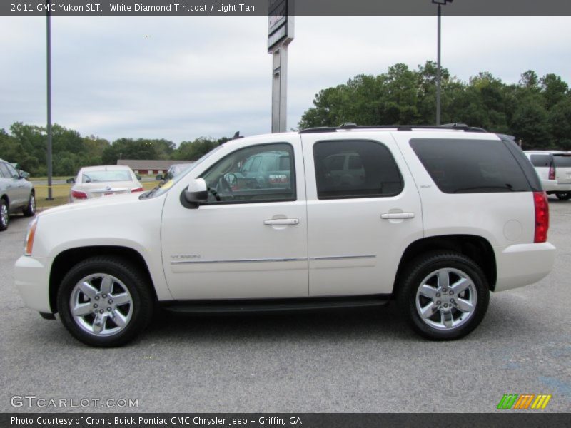 White Diamond Tintcoat / Light Tan 2011 GMC Yukon SLT