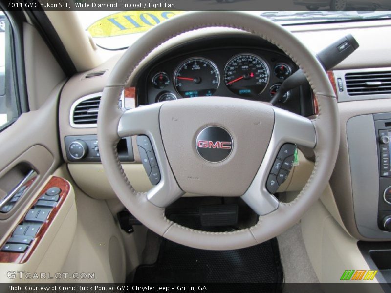 White Diamond Tintcoat / Light Tan 2011 GMC Yukon SLT