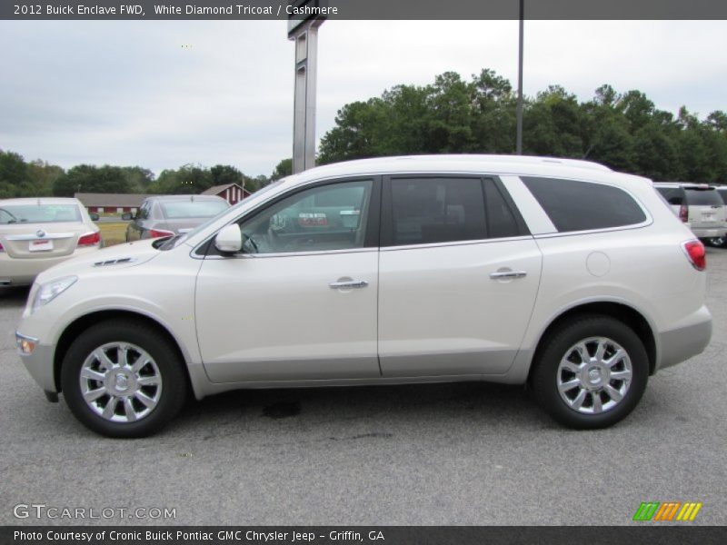 White Diamond Tricoat / Cashmere 2012 Buick Enclave FWD