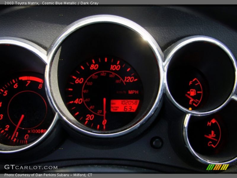 Cosmic Blue Metallic / Dark Gray 2003 Toyota Matrix
