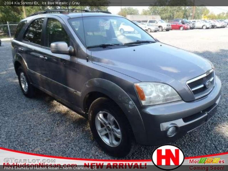 Ice Blue Metallic / Gray 2004 Kia Sorento EX