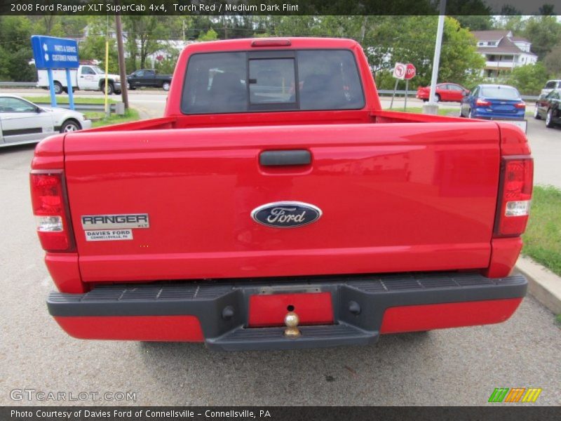 Torch Red / Medium Dark Flint 2008 Ford Ranger XLT SuperCab 4x4