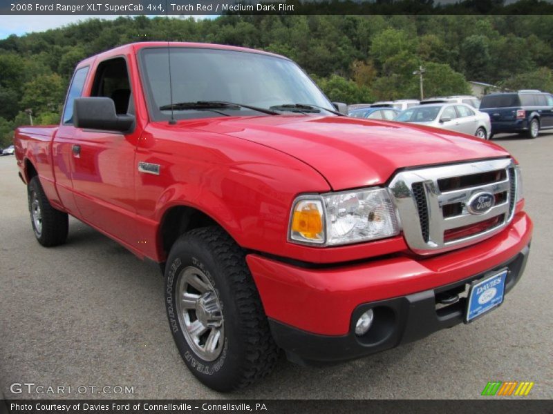 Torch Red / Medium Dark Flint 2008 Ford Ranger XLT SuperCab 4x4