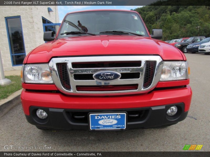 Torch Red / Medium Dark Flint 2008 Ford Ranger XLT SuperCab 4x4