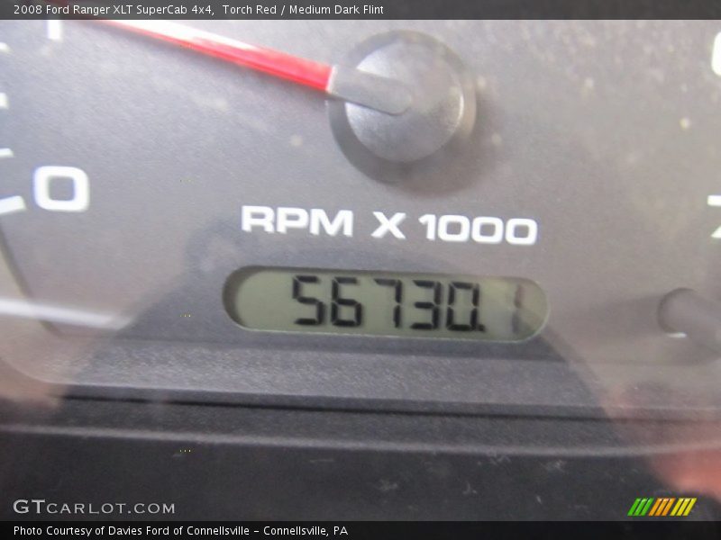Torch Red / Medium Dark Flint 2008 Ford Ranger XLT SuperCab 4x4