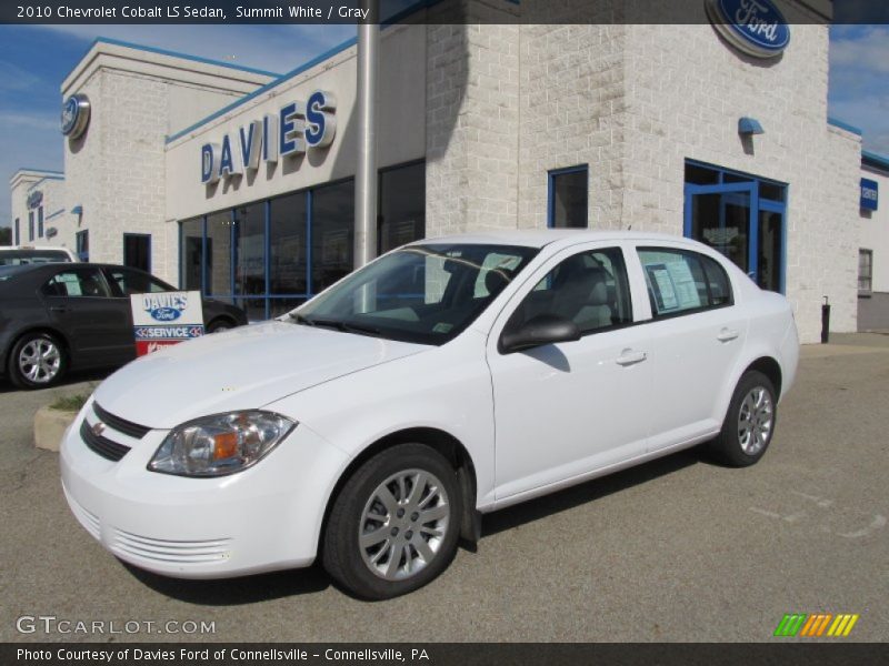 Summit White / Gray 2010 Chevrolet Cobalt LS Sedan