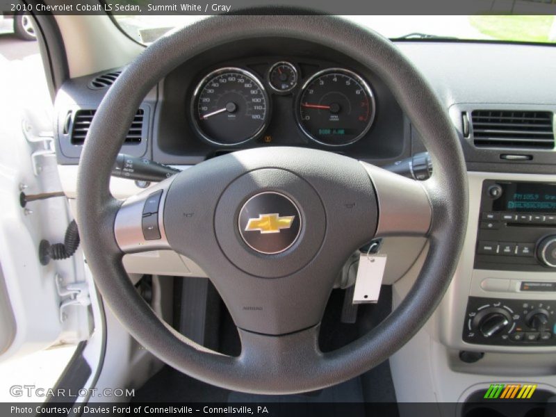 Summit White / Gray 2010 Chevrolet Cobalt LS Sedan