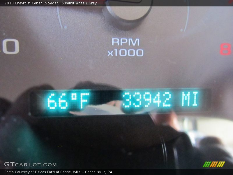 Summit White / Gray 2010 Chevrolet Cobalt LS Sedan