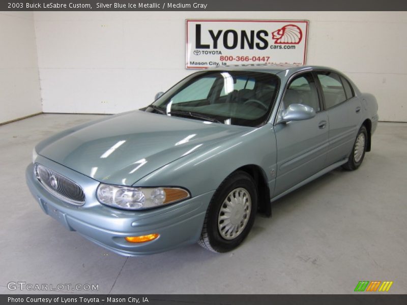 Silver Blue Ice Metallic / Medium Gray 2003 Buick LeSabre Custom