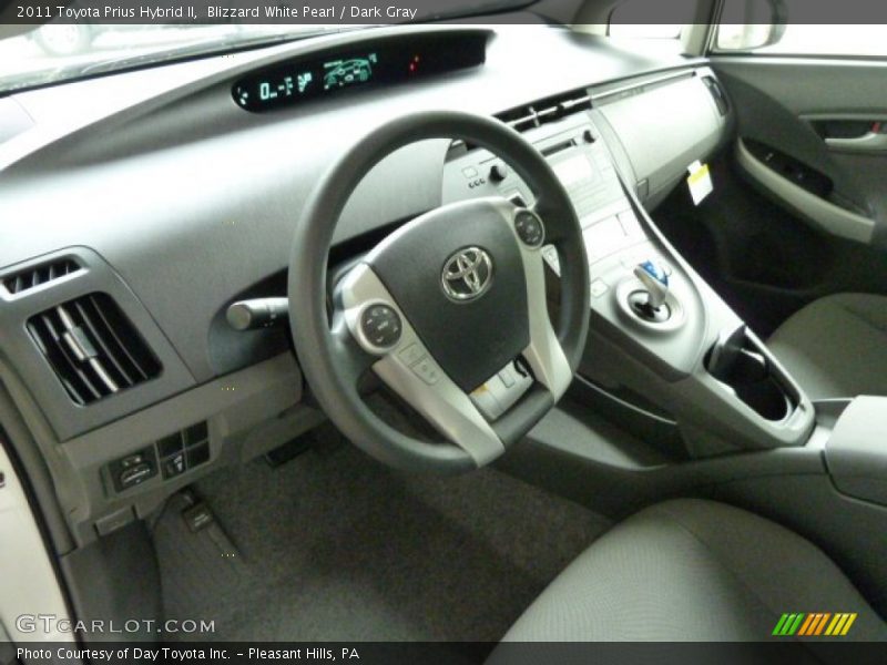 Blizzard White Pearl / Dark Gray 2011 Toyota Prius Hybrid II