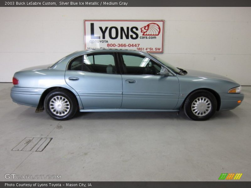 Silver Blue Ice Metallic / Medium Gray 2003 Buick LeSabre Custom