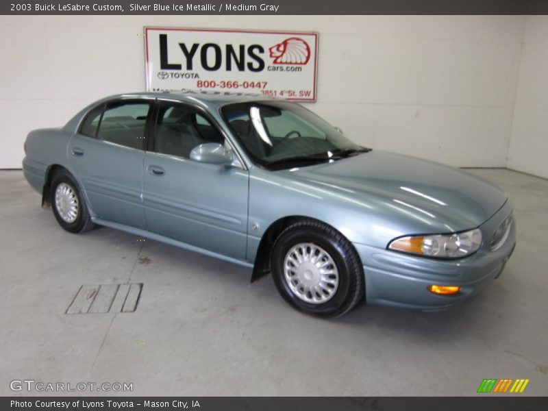 Silver Blue Ice Metallic / Medium Gray 2003 Buick LeSabre Custom