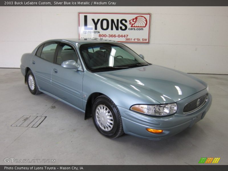 Silver Blue Ice Metallic / Medium Gray 2003 Buick LeSabre Custom