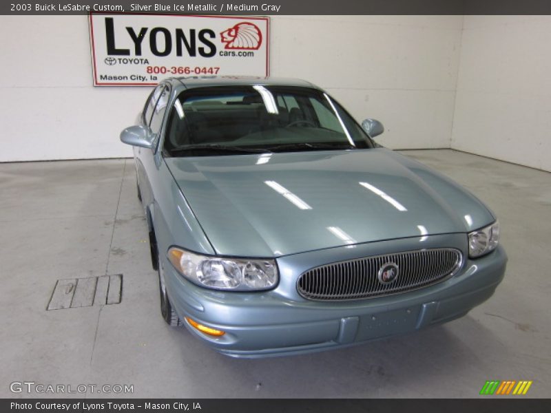 Silver Blue Ice Metallic / Medium Gray 2003 Buick LeSabre Custom