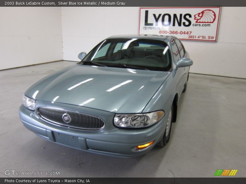 Silver Blue Ice Metallic / Medium Gray 2003 Buick LeSabre Custom