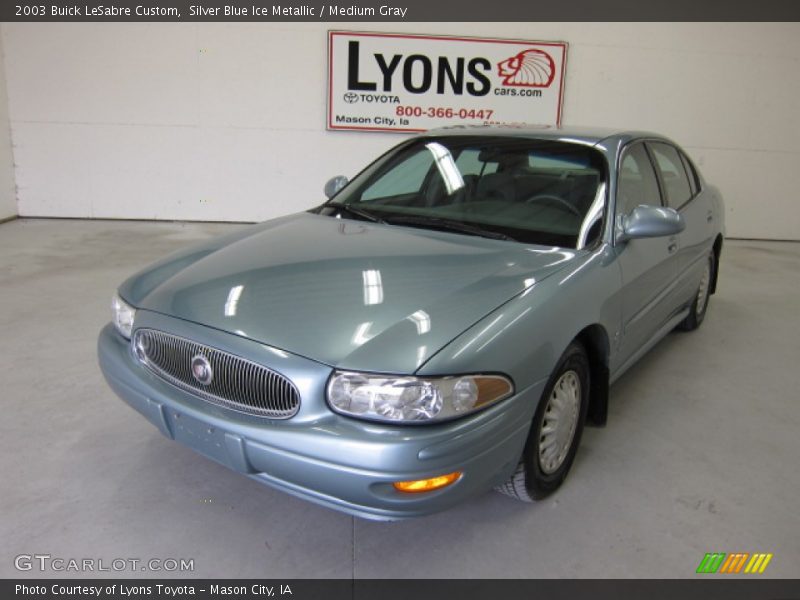 Silver Blue Ice Metallic / Medium Gray 2003 Buick LeSabre Custom
