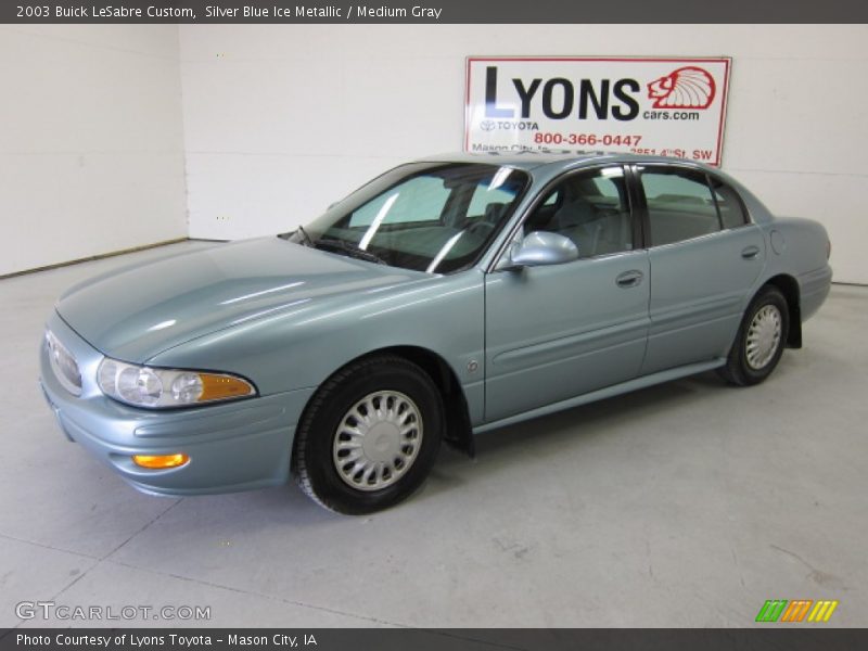 Silver Blue Ice Metallic / Medium Gray 2003 Buick LeSabre Custom