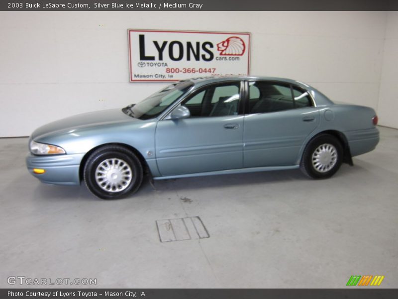 Silver Blue Ice Metallic / Medium Gray 2003 Buick LeSabre Custom