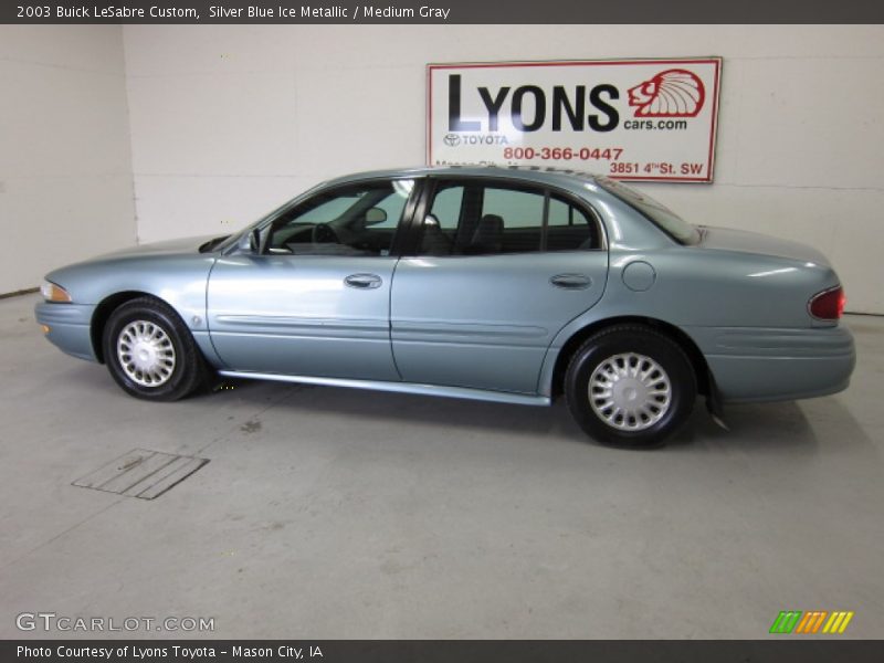 Silver Blue Ice Metallic / Medium Gray 2003 Buick LeSabre Custom