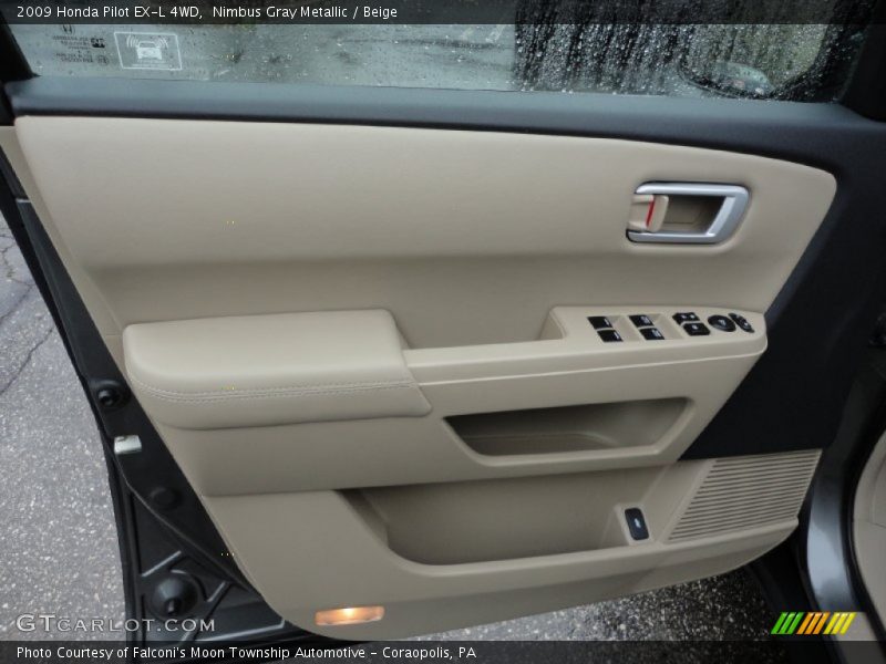 Nimbus Gray Metallic / Beige 2009 Honda Pilot EX-L 4WD