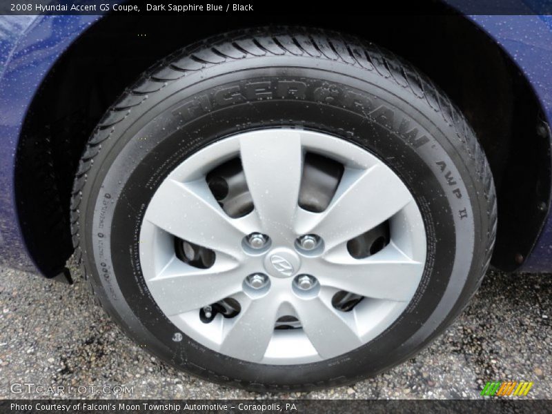 Dark Sapphire Blue / Black 2008 Hyundai Accent GS Coupe