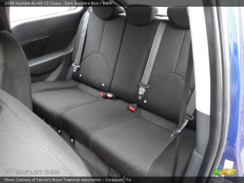 Dark Sapphire Blue / Black 2008 Hyundai Accent GS Coupe
