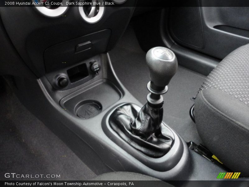 Dark Sapphire Blue / Black 2008 Hyundai Accent GS Coupe