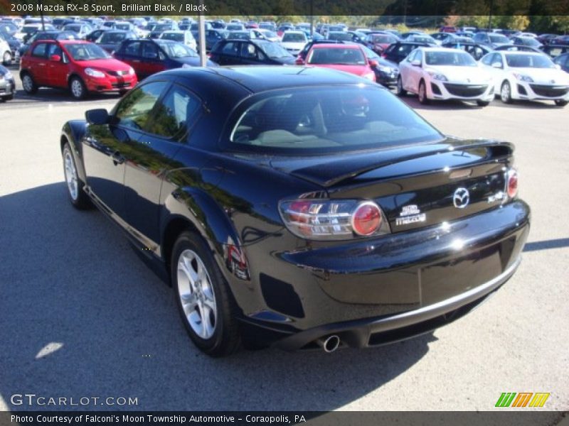 Brilliant Black / Black 2008 Mazda RX-8 Sport