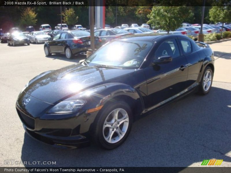 Brilliant Black / Black 2008 Mazda RX-8 Sport