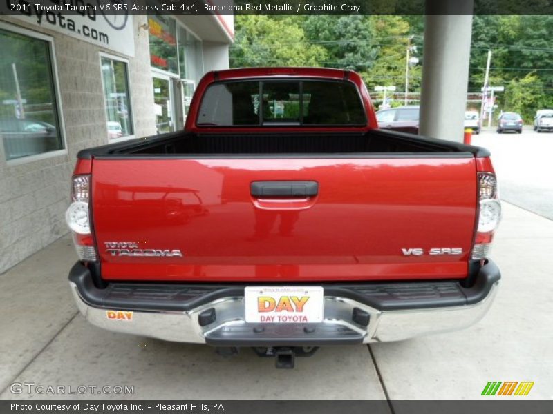 Barcelona Red Metallic / Graphite Gray 2011 Toyota Tacoma V6 SR5 Access Cab 4x4