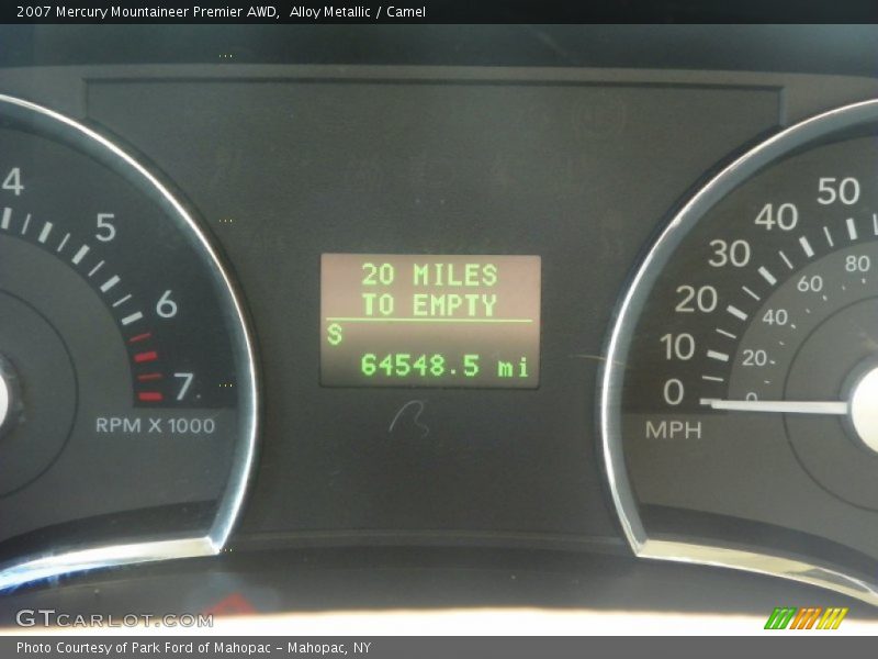 Alloy Metallic / Camel 2007 Mercury Mountaineer Premier AWD
