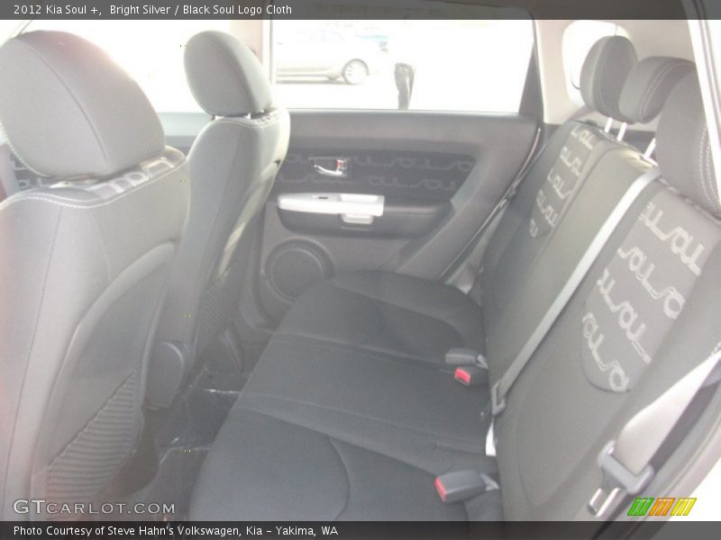 Bright Silver / Black Soul Logo Cloth 2012 Kia Soul +