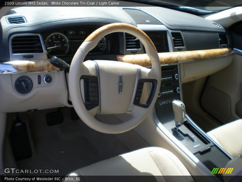 White Chocolate Tri-Coat / Light Camel 2009 Lincoln MKS Sedan